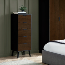 Load image into Gallery viewer, Alba Bedroom Collection - Walnut/Black
