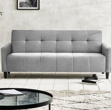 Load image into Gallery viewer, Alfie 3 Seater Storage Sofabed - Grey Linen
