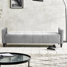 Load image into Gallery viewer, Alfie 3 Seater Storage Sofabed - Grey Linen
