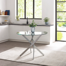 Load image into Gallery viewer, Anderson Round Glass Dining Table
