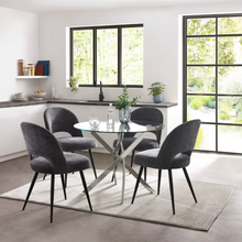 Load image into Gallery viewer, Anderson Round Glass Dining Table
