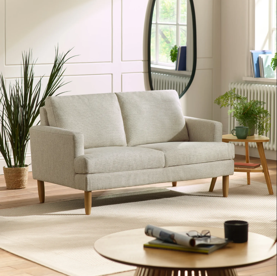 Daisy Compact 2 Seater Sofa - Pearl Barley