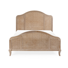 Load image into Gallery viewer, Fleur Rattan Bed - Light Oak
