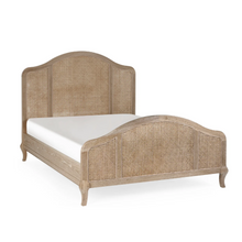 Load image into Gallery viewer, Fleur Rattan Bed - Light Oak
