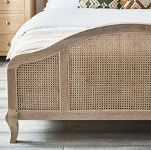 Load image into Gallery viewer, Fleur Rattan Bed - Light Oak
