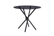 Load image into Gallery viewer, Orrin Round Glass Dining Table - Black
