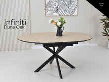 Load image into Gallery viewer, Infiniti Extending Dining Table Collection - Dune Oak
