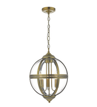 Load image into Gallery viewer, Vanessa Pendant Lighting Collection - Antique Brass/Glass
