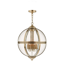 Load image into Gallery viewer, Vanessa Pendant Lighting Collection - Antique Brass/Glass
