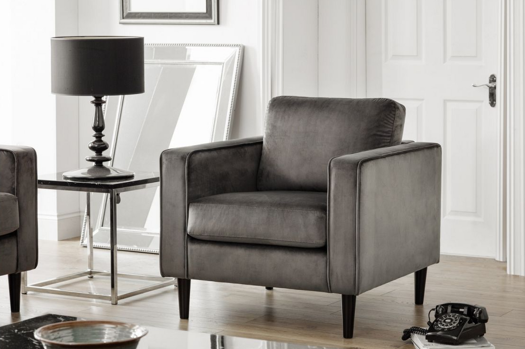 Hayward Upholstery Collection - Grey Velvet
