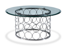 Load image into Gallery viewer, Lauren Occasional Tables - Chrome/Clear Glass
