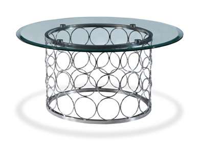 Lauren Occasional Tables - Chrome/Clear Glass