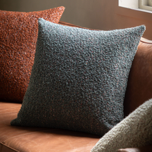 Load image into Gallery viewer, Boucle Knife Edge Cushion - Charcoal *IN STOCK*
