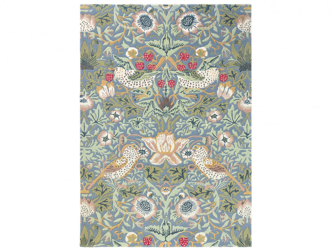 Morris & Co. Rugs -  Strawberry Thief Slate