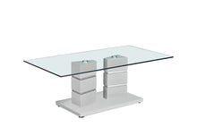 Load image into Gallery viewer, Village Occasional Tables - Grey High Gloss/Clear Glass
