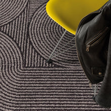 Load image into Gallery viewer, Muse Rug - Charcoal Swirl MU01
