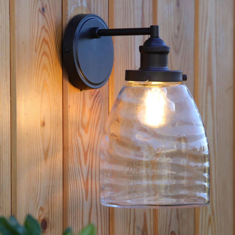 Laura Ashley - Ainsworth Outdoor Wall Light - Light Charcoal