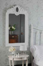 Load image into Gallery viewer, Laura Ashley Alana Rectangular Mirror - Distressed Ivory
