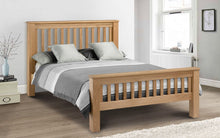 Load image into Gallery viewer, Amsterdam Oak High Foot End Bed
