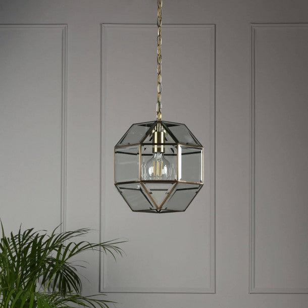 Laura Ashley - Blackwell Pendant - Antique Brass