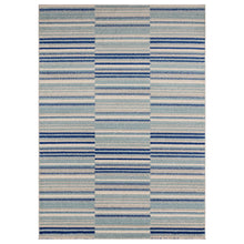 Load image into Gallery viewer, Muse Rug - Blue Stripe MU05
