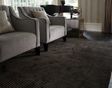 Load image into Gallery viewer, Katherine Carnaby Chrome Stripe Rug - Nero
