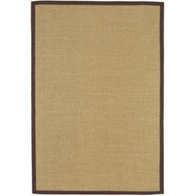 Load image into Gallery viewer, Sisal Rug - Linen/Chocolate Border
