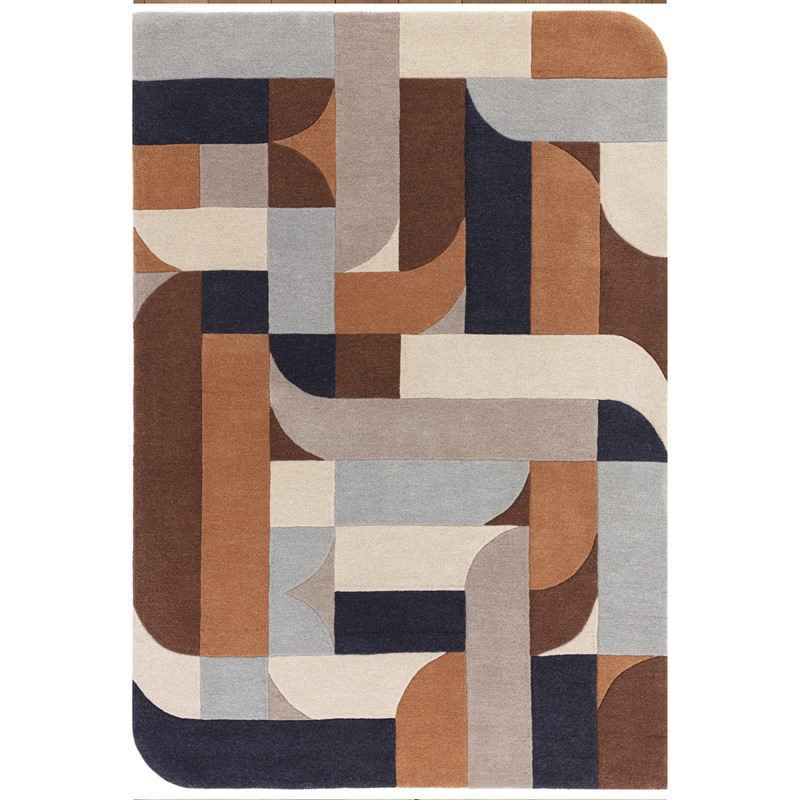 Matrix Rug - Klotski Terracotta MAX88