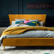 Load image into Gallery viewer, Pleated Bedstead - Turmeric
