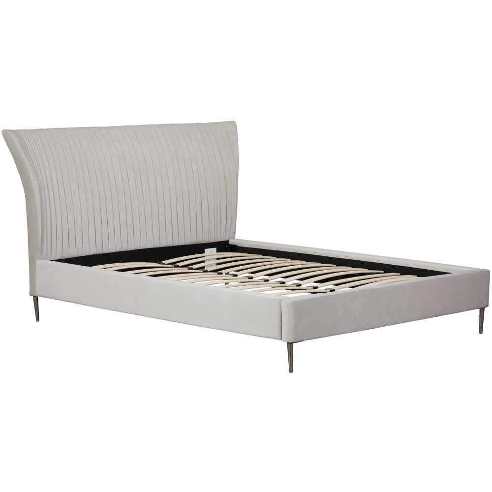 Pleated Bedstead - Silver