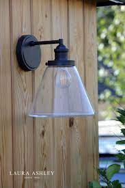 Laura Ashley - Isaac Outdoor Wall Light - Light Charcoal