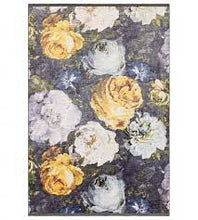 Load image into Gallery viewer, Floretta Rug Mineral/Charcoal and Blush
