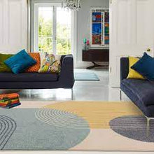 Load image into Gallery viewer, Muse Rug - Blue Retro MU15
