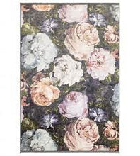 Load image into Gallery viewer, Floretta Rug Mineral/Charcoal and Blush
