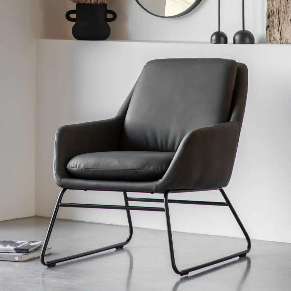 Funton Accent Chair - Charcoal