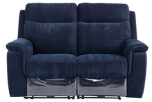 Load image into Gallery viewer, Havana Electric Recliner Upholstery Collection - Blue Fabric
