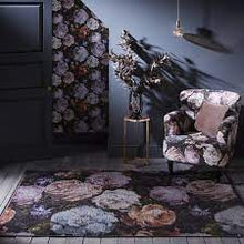 Load image into Gallery viewer, Floretta Rug Mineral/Charcoal and Blush
