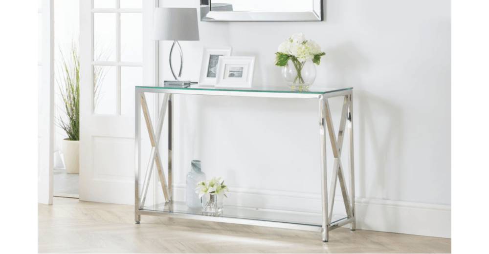 Miami Console Table Silver