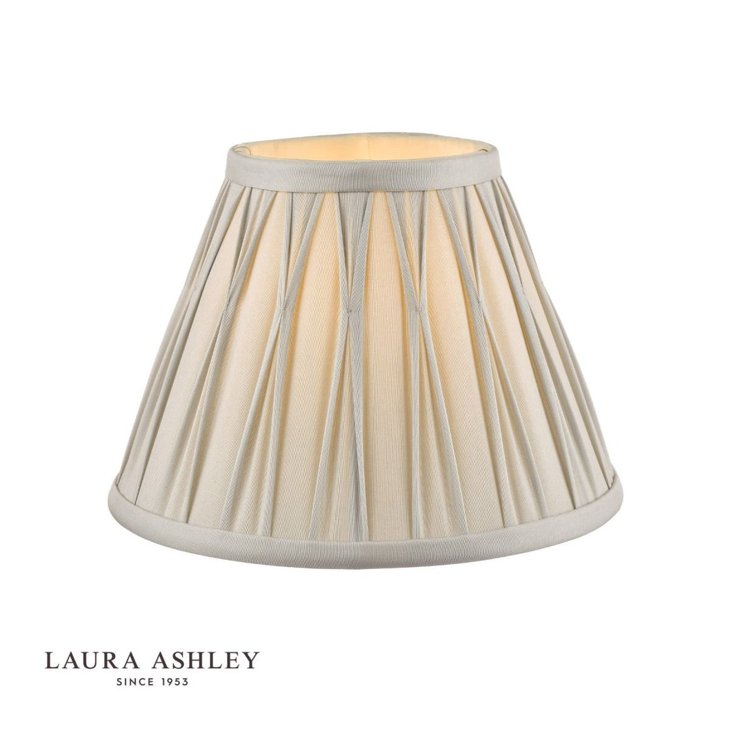 Laura Ashley - Fenn Silk Shade - Smooth Silver