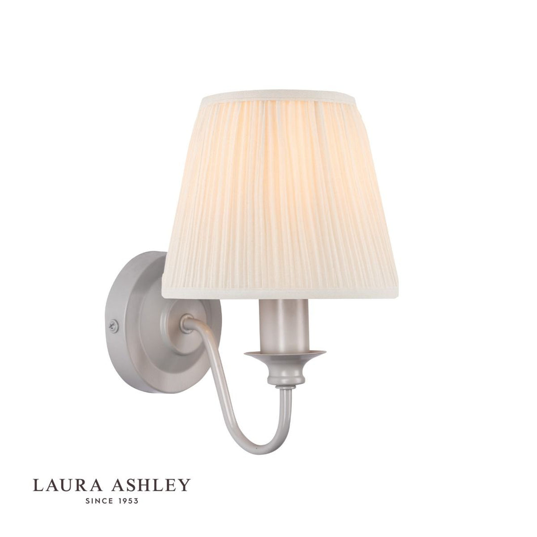 Laura Ashley - Ellis Wall Light - Satin Painted Grey