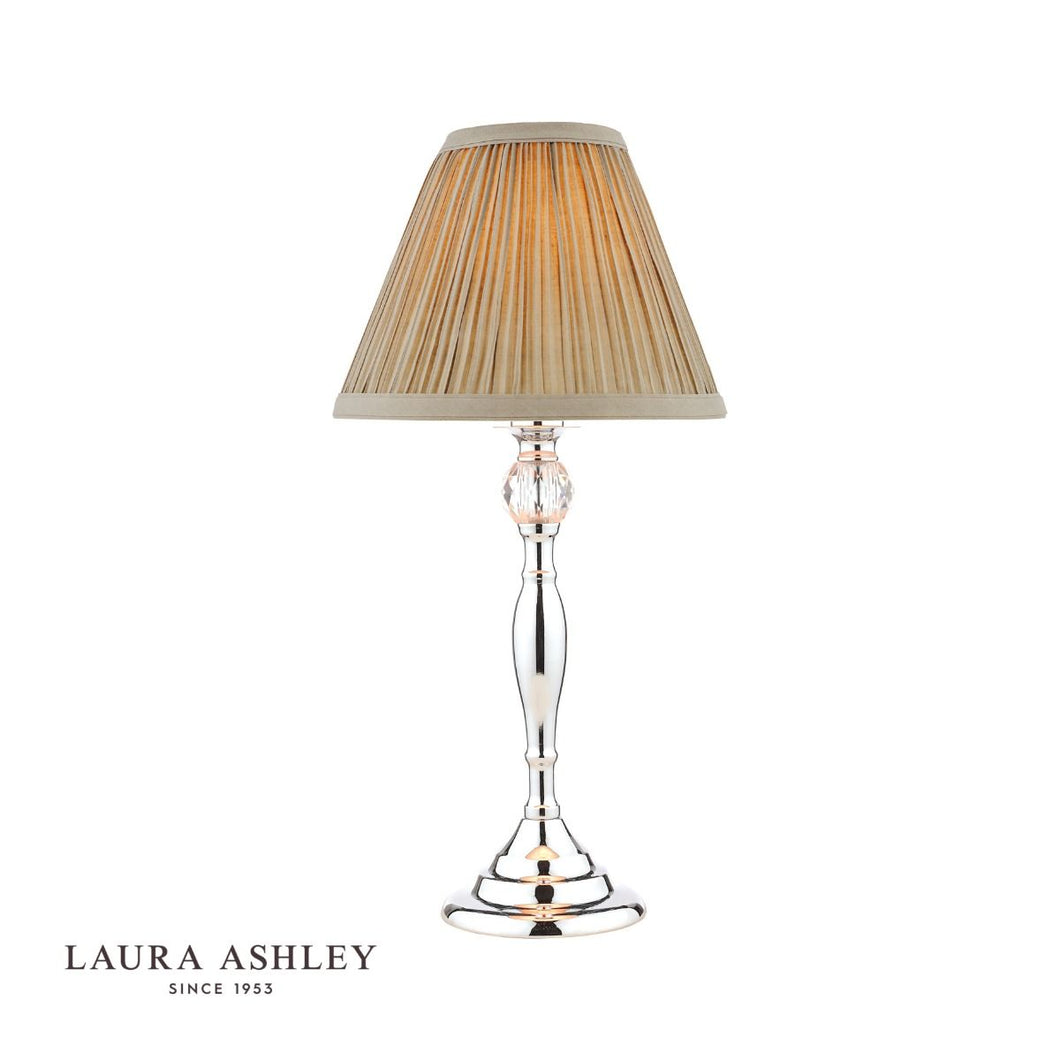 Laura Ashley - Ellis Table Lamp - Polished Chrome