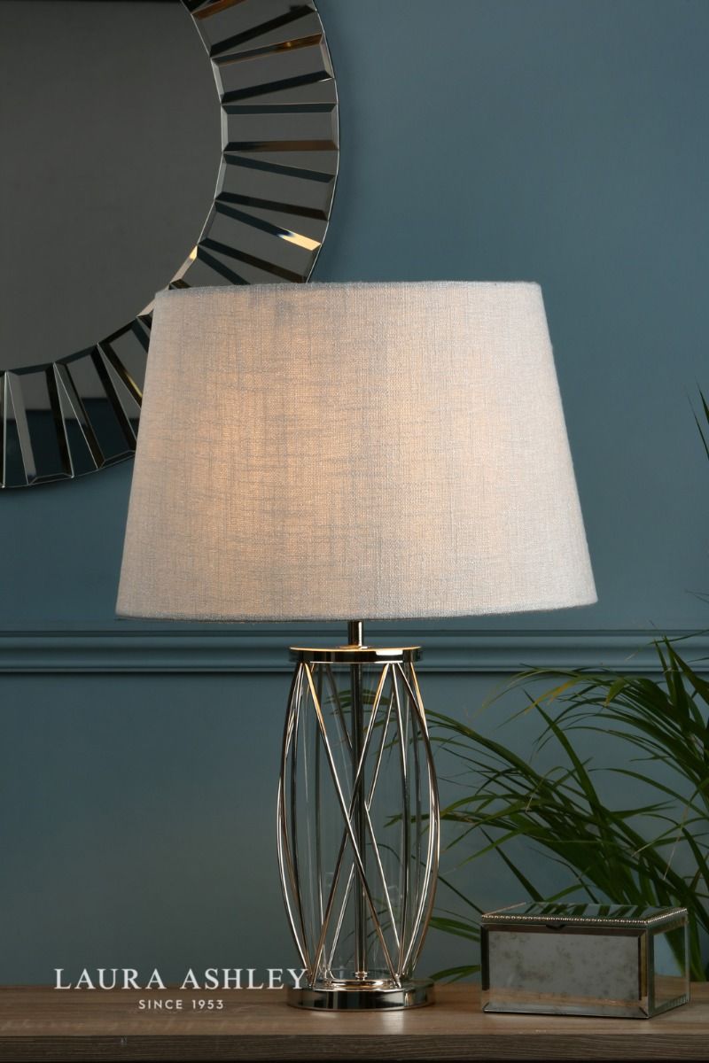 Laura Ashley - Beckworth Table Lamps - Polished Nickel