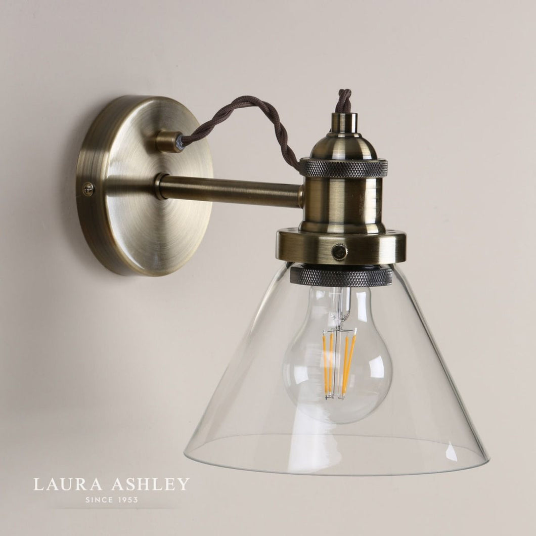 Laura Ashley - Isaac Wall Light - Antique Brass