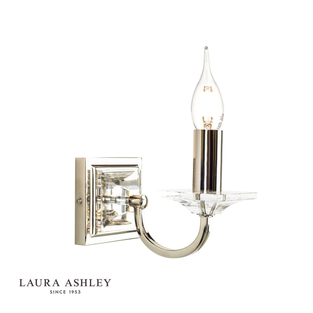 Laura Ashley - Carson Wall Light - Polished Nickel