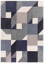 Load image into Gallery viewer, Matrix Rug - Memphis Blue MAX101
