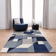 Load image into Gallery viewer, Matrix Rug - Memphis Blue MAX101
