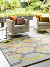 Load image into Gallery viewer, Matrix Rug - Hexagon Silver MAX67

