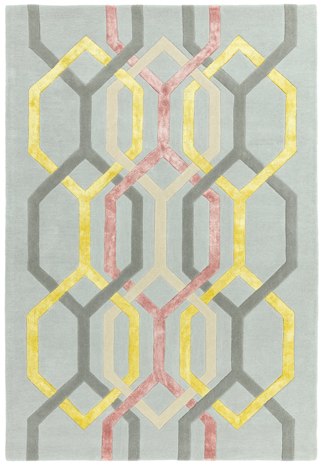 Matrix Rug - Hexagon Silver MAX67