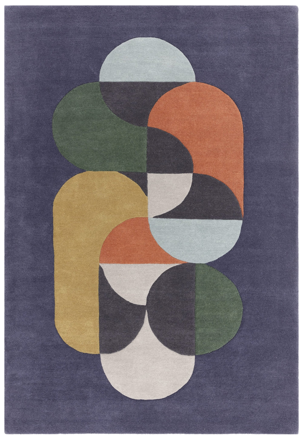 Matrix Rug - Statement Navy MAX91