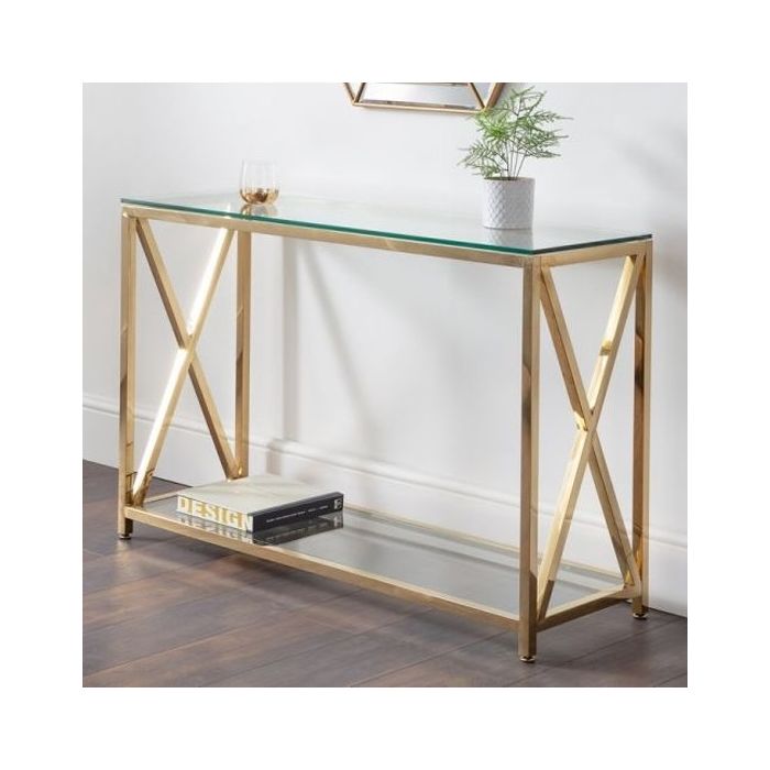 Miami Console Table Gold